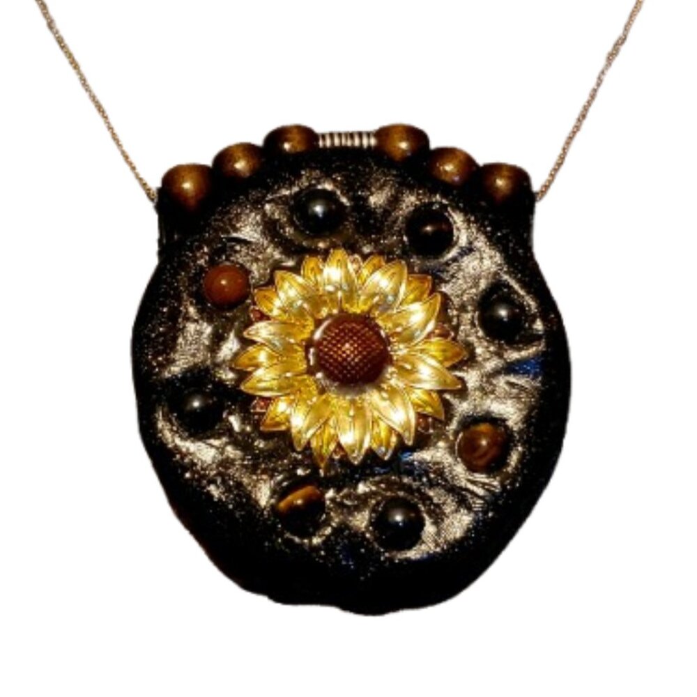 Sun Blossom Necklace-NWT- Pendant-3.5 inches-Necklace-22.75 inches (Adjustable)
